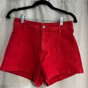 ❤️ Women’s red denim sailor shorts